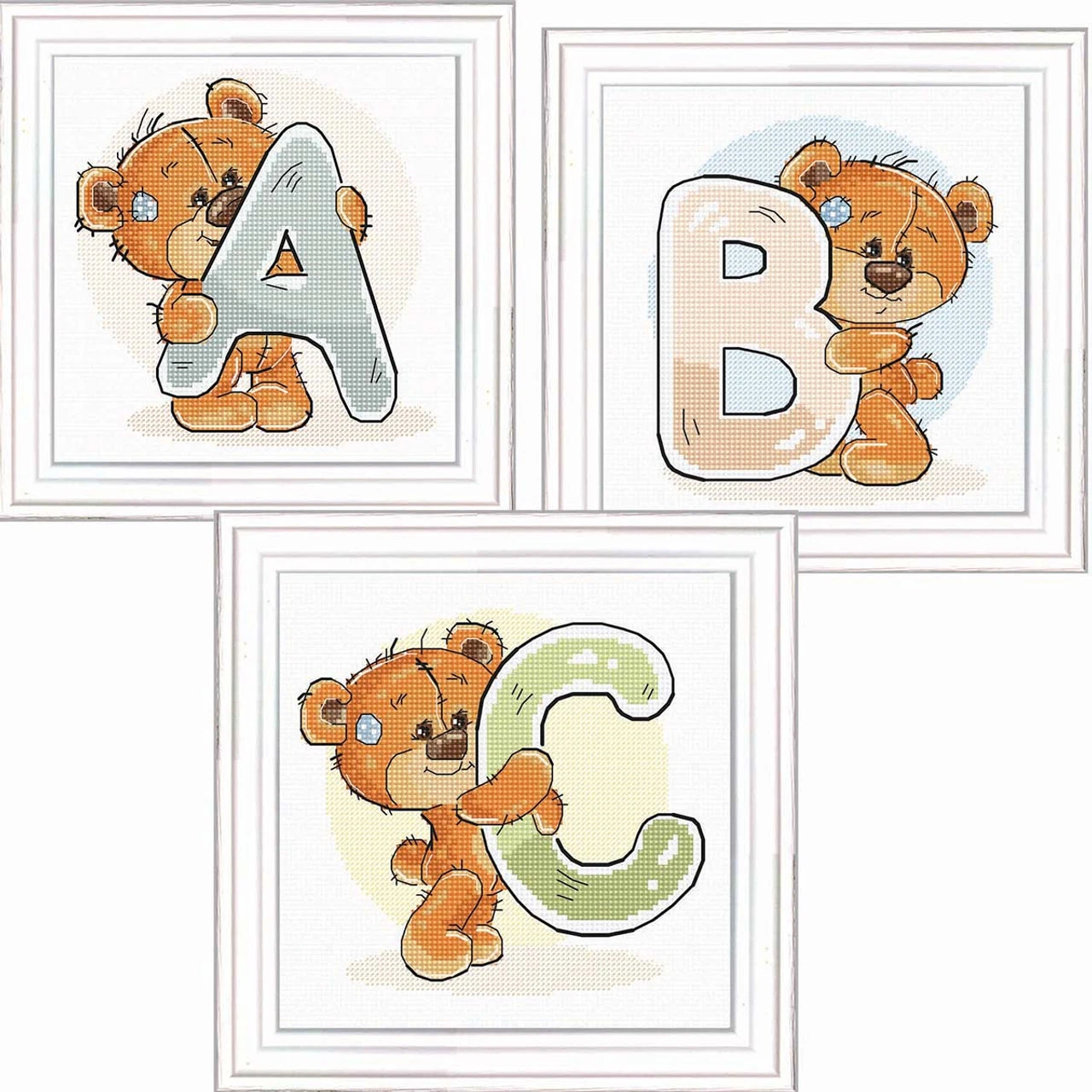 Luca-S The Letters ABC Counted Cross-Stitch Kit 1 Luca-S The Letters ABC Counted Cross-Stitch Kit