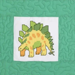 Herrschners Jurassic Kid's Quilt Blocks Stamped Cross-Stitch -Stitch Mastery 050486 4 34512.1693400822