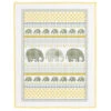Herrschners Elephant Parade Baby Quilt Top Stamped Cross-Stitch Kit