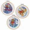 Craftways Teddy Blue Hoop Set Stamped Embroidery