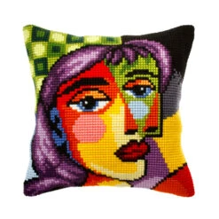 Orchidea Picasso Beauty Pillow Cover Needlepoint Kit