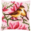Vervaco Birds & Magnolia Pillow Needlepoint Kit