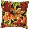 Vervaco Leaves Pillow Cover Needlepoint Kit