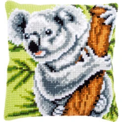 Vervaco Koala Pillow Cover Needlepoint Kit