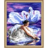 Orchidea Swan Lake Ballet Needlepoint Canvas