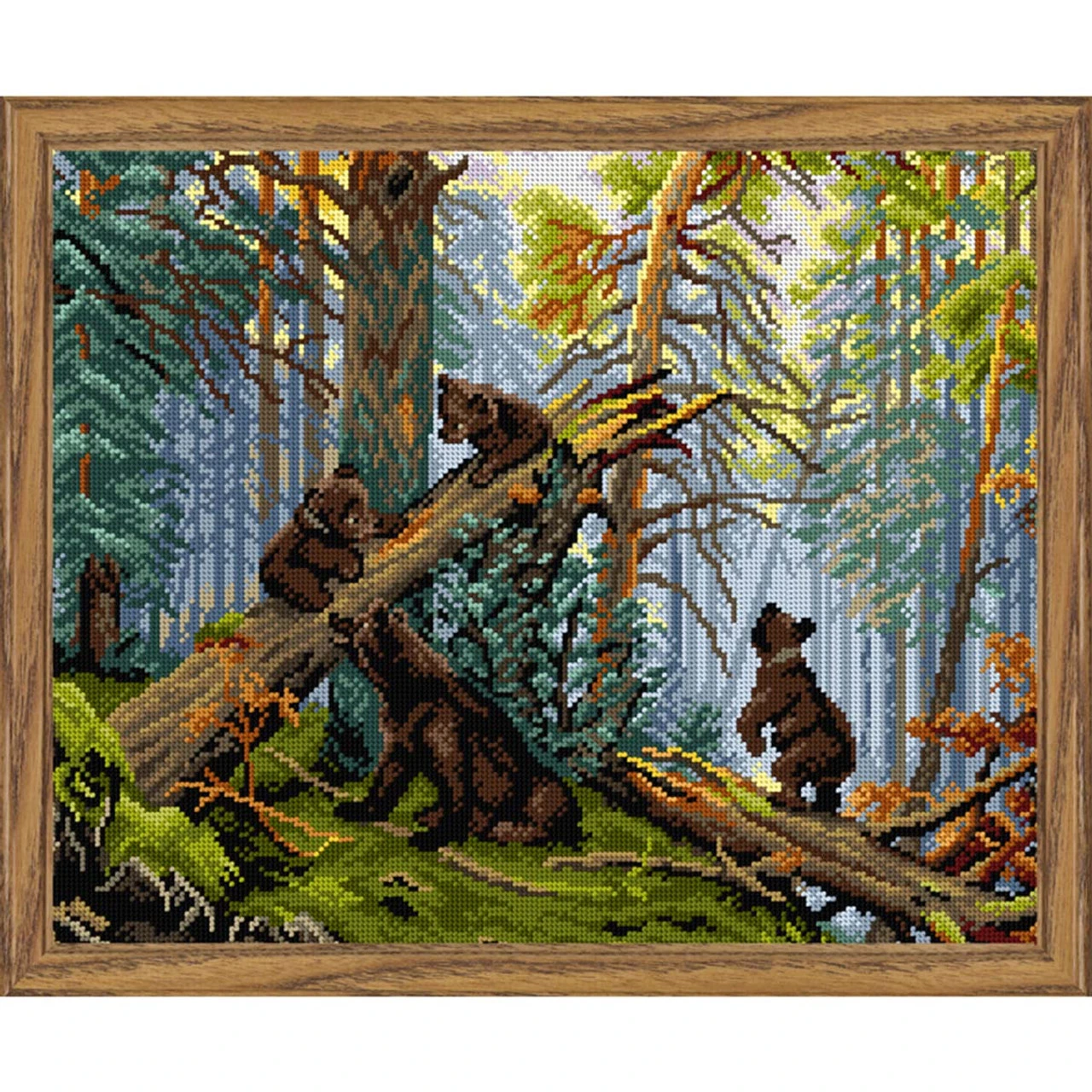 Orchidea Morning In The Pine Tree Forest Needlepoint Canvas 1 Orchidea Morning In The Pine Tree Forest Needlepoint Canvas