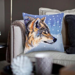 Collection D'Art Winter Animals Pillow Cover Needlepoint Kit -Stitch Mastery 065303 3 27551.1693402796