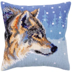 Collection D'Art Winter Animals Pillow Cover Needlepoint Kit