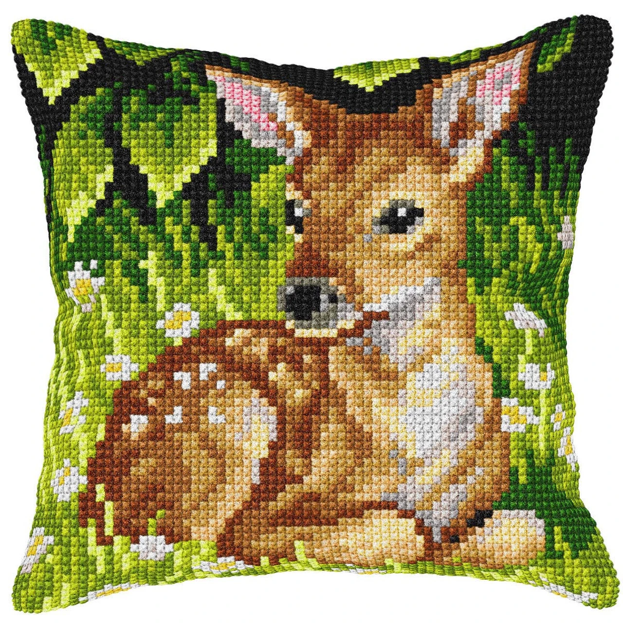 Orchidea Roe-deer Pillow Needlepoint Kit 1 Orchidea Roe-deer Pillow Needlepoint Kit
