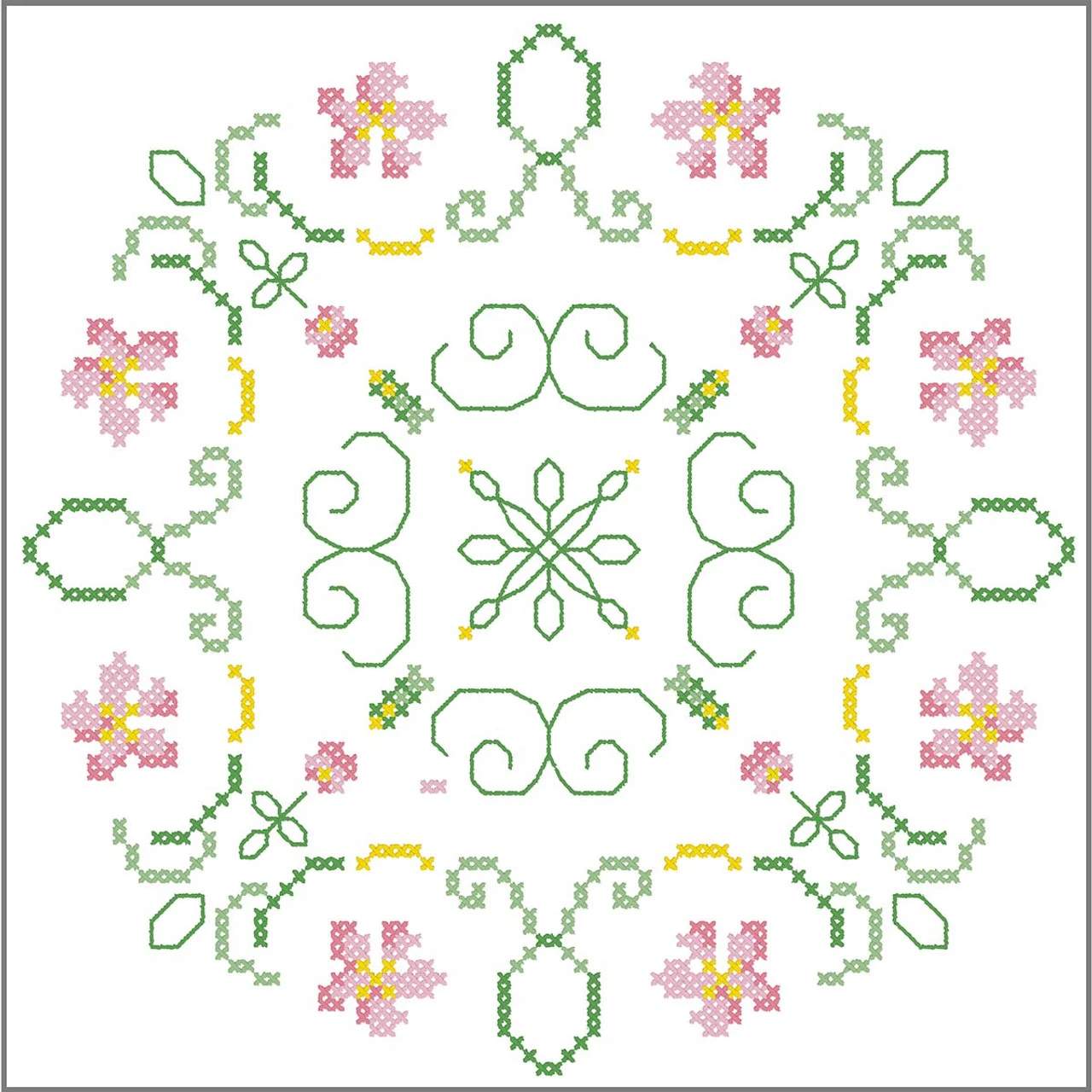 Herrschners Circle Of Life Quilt Blocks Stamped Cross-Stitch 1 Herrschners Circle Of Life Quilt Blocks Stamped Cross-Stitch