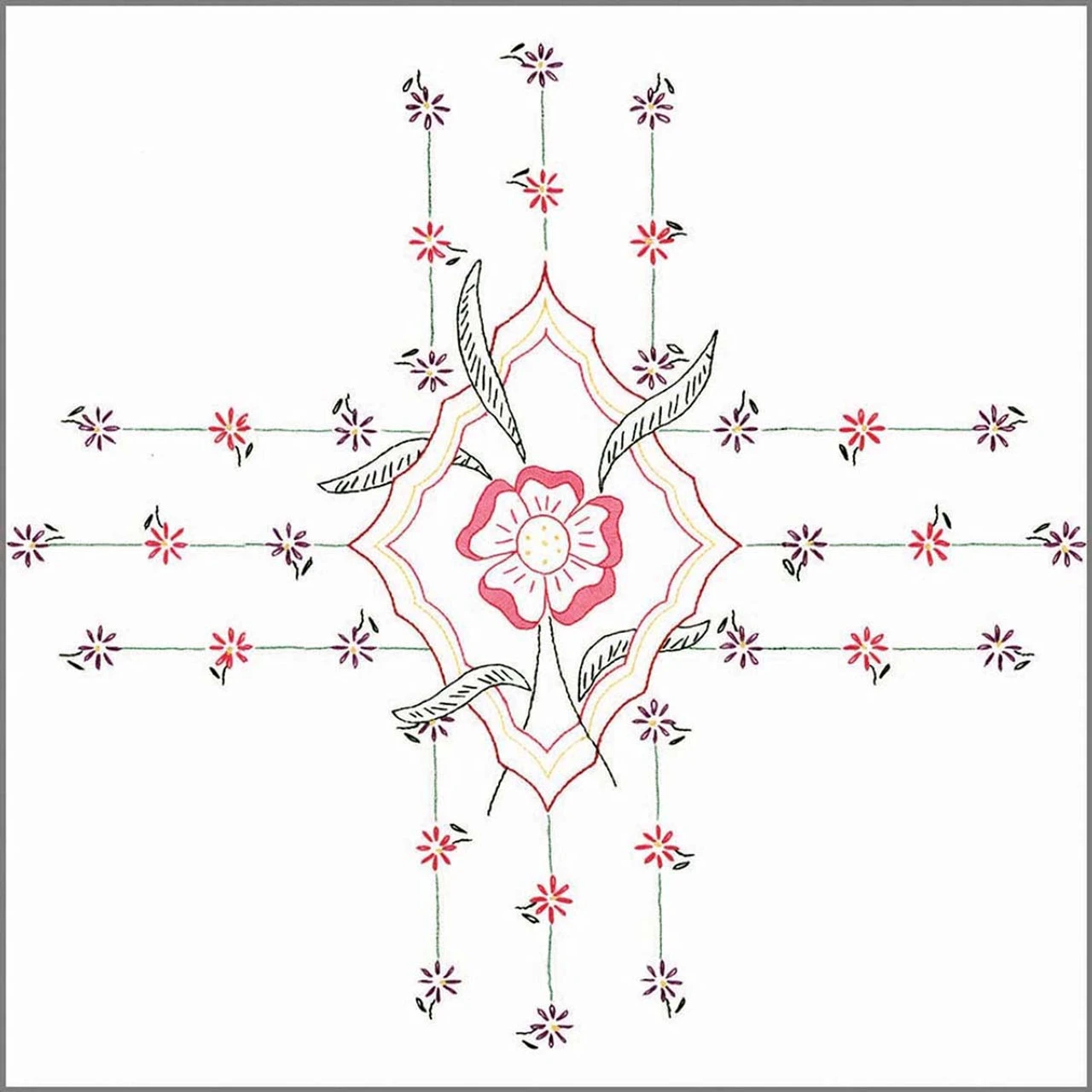 Herrschners Eloise Quilt Blocks Stamped Embroidery 2 Herrschners Eloise Quilt Blocks Stamped Embroidery - Image 2