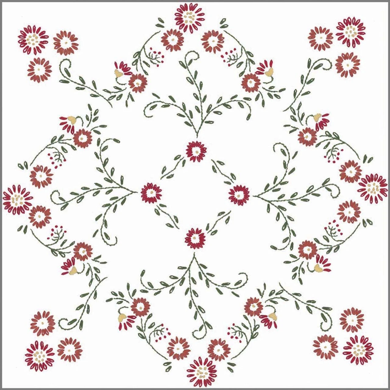 Herrschners Lucille Quilt Blocks Stamped Embroidery 2 Herrschners Lucille Quilt Blocks Stamped Embroidery - Image 2