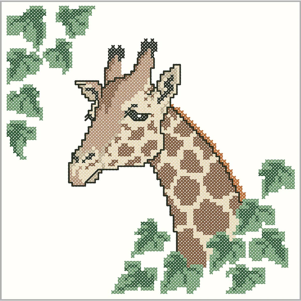 Herrschners Giraffe Quilt Blocks Stamped Cross-Stitch 2 Herrschners Giraffe Quilt Blocks Stamped Cross-Stitch - Image 2