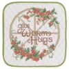 Herrschners Warm Hugs Wall Hanging Stamped Cross-Stitch