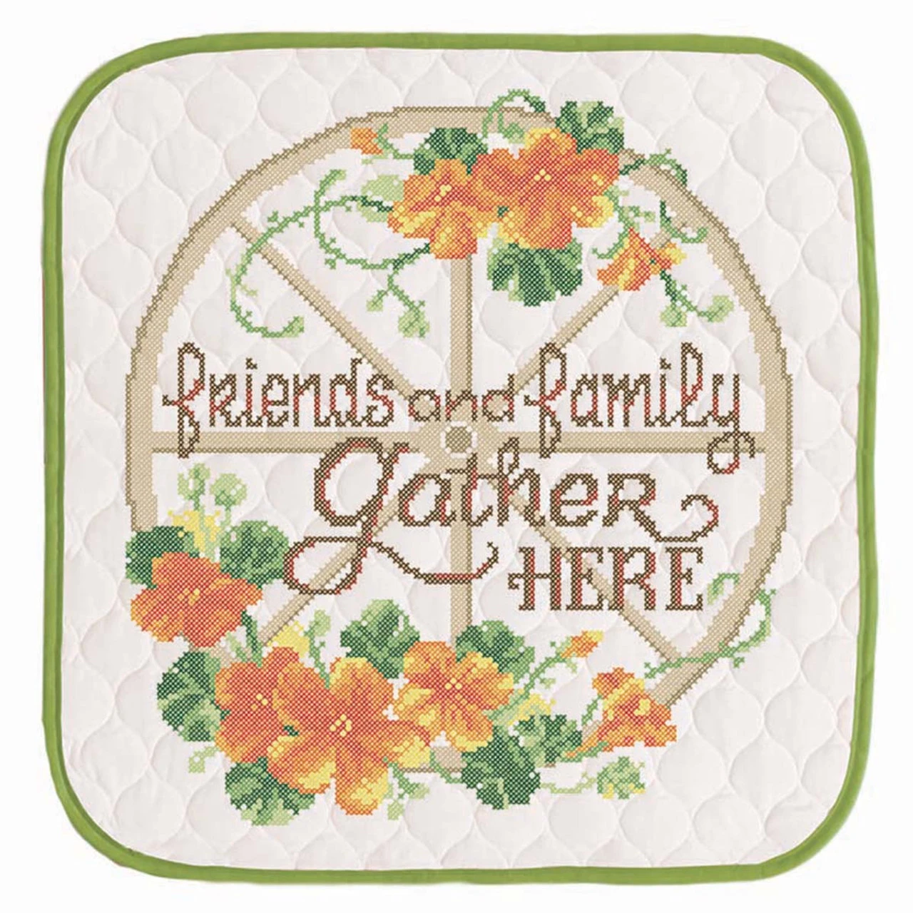 Herrschners Friends & Family Gather Here Wall Hanging Stamped Cross-Stitch 1 Herrschners Friends & Family Gather Here Wall Hanging Stamped Cross-Stitch