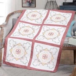 Herrschners Nora Quilt Blocks Stamped Cross-Stitch