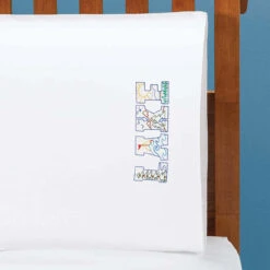 Herrschners Life At The Lake Pillowcase Pair Iron-On Transfer Kit