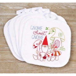 Herrschners Gnome Sweet Gnome Pot Holders Iron-On Transfer Kit