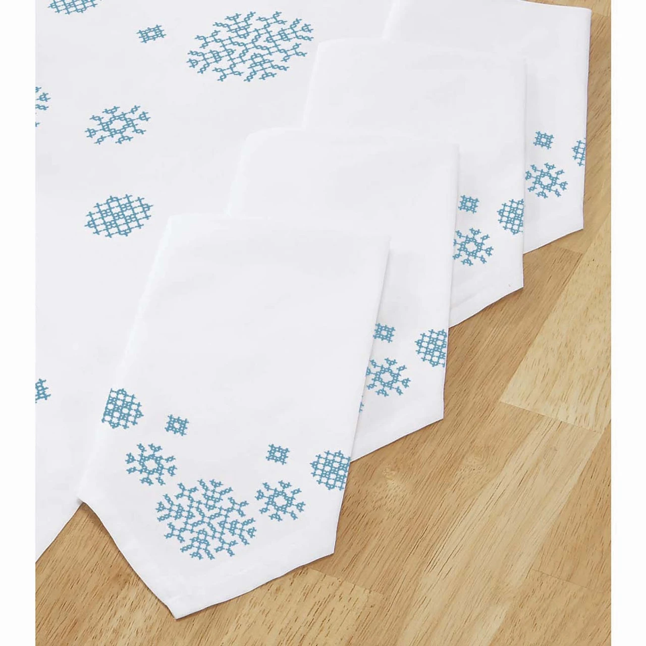 Herrschners Snowy Penguins Napkins Stamped Cross-Stitch 1 Herrschners Snowy Penguins Napkins Stamped Cross-Stitch