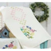 Nob Hill Blue & Yellow Bird Table Runner Stamped Embroidery Kit