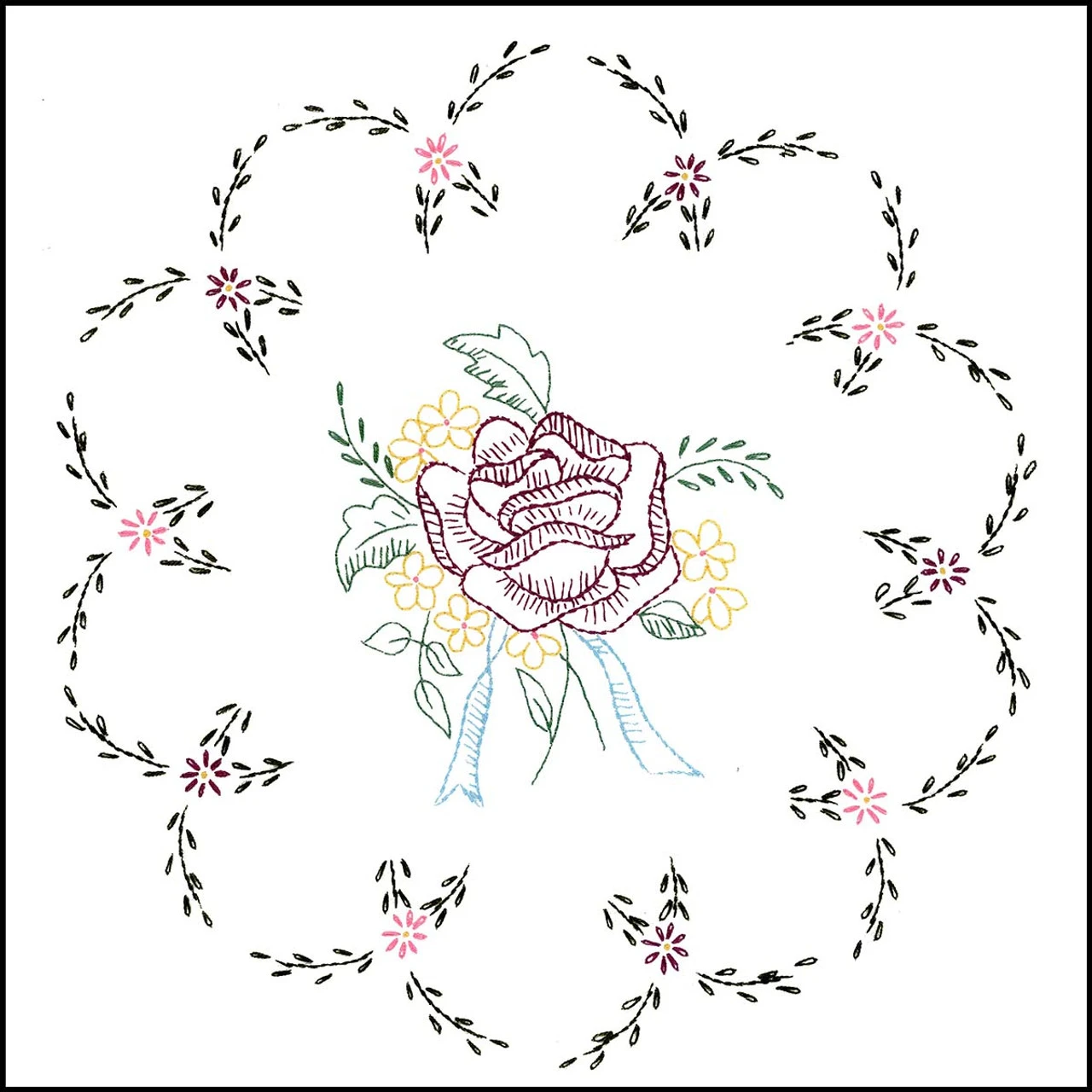 Herrschners Catherine Doily Stamped Embroidery 2 Herrschners Catherine Doily Stamped Embroidery - Image 2