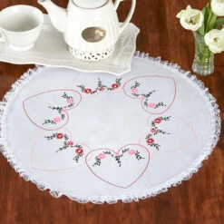 Herrschners Juliet Doily Stamped Embroidery