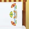 Herrschners Beach Life Pillowcase Pair Stamped Cross-Stitch