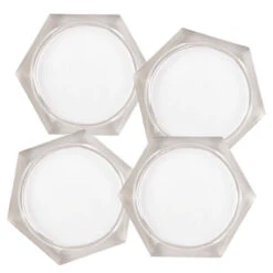 Hexagon , Set Of 4 Acrylic Coasters