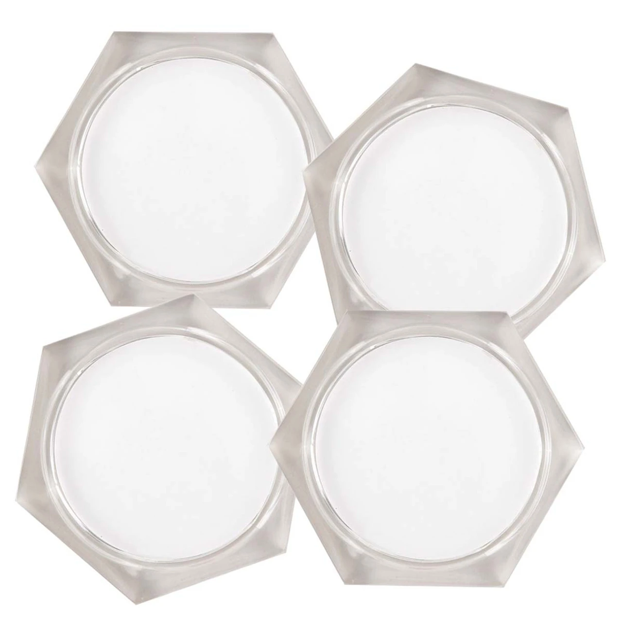 Hexagon , Set Of 4 Acrylic Coasters 1 Hexagon , Set Of 4 Acrylic Coasters