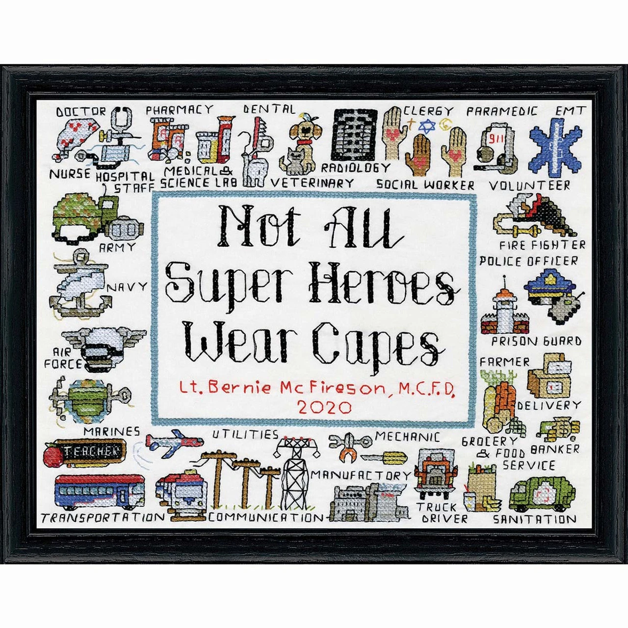 Design Works Super Heroes Stamped Cross-Stitch Kit 1 Design Works Super Heroes Stamped Cross-Stitch Kit