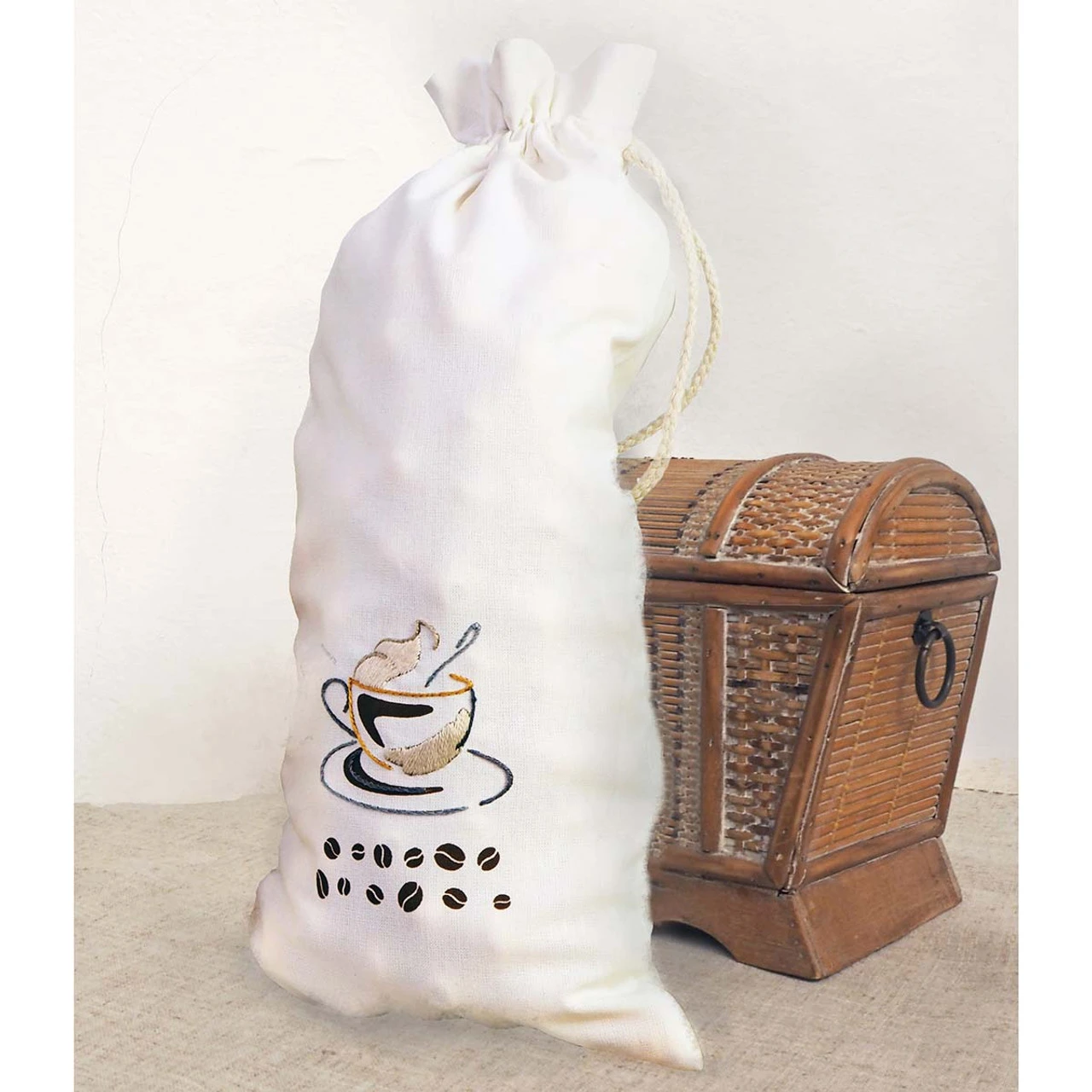 Herrschners Cappuccino Bag Stamped Embroidery Kit 1 Herrschners Cappuccino Bag Stamped Embroidery Kit