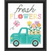 Herrschners Trucking Fresh Flowers Stamped Cross-Stitch Kit
