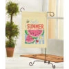 Herrschners Hello Summer Porch Flag Stamped Cross-Stitch Kit