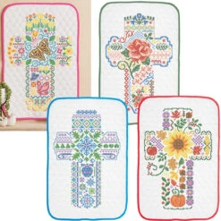 Herrschners Seasonal Crosses Set Stamped Cross-Stitch