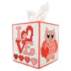 Herrschners Hearts & Love Tissue Box Plastic Canvas Kit