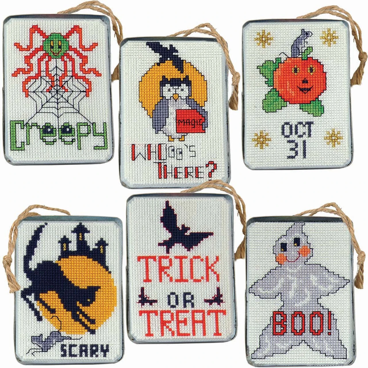 Herrschners Spooky Kooky Ornaments Counted Cross-Stitch Kit 1 Herrschners Spooky Kooky Ornaments Counted Cross-Stitch Kit