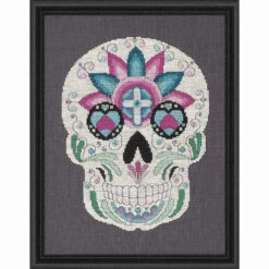 Glendon Place Sugar Skull III Counted Cross-Stitch Chart