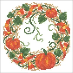 Herrschners Farmhouse Halloween Quilt Blocks Stamped Cross-Stitch 7 Herrschners Farmhouse Halloween Quilt Blocks Stamped Cross-Stitch -Stitch Mastery 173708 4 48434.1693418050