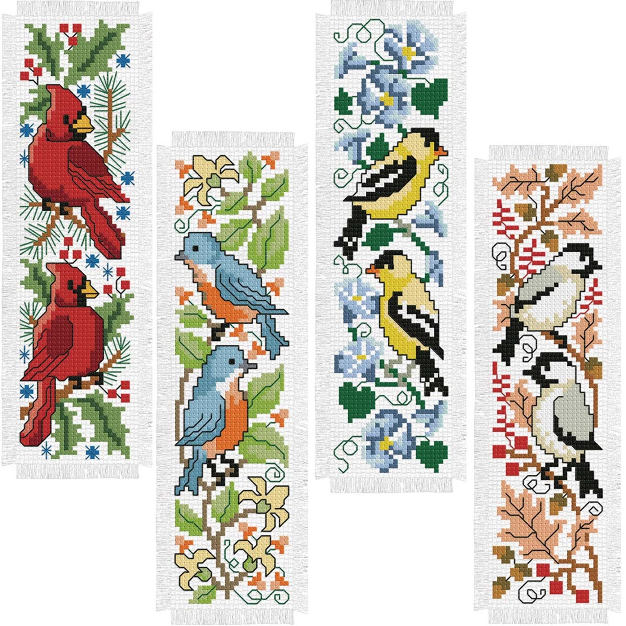 Herrschners Four Seasons Birds Counted Cross-Stitch Kit 1 Herrschners Four Seasons Birds Counted Cross-Stitch Kit