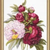 Luca-S Bouquet With Peonies Counted Cross-Stitch Kit