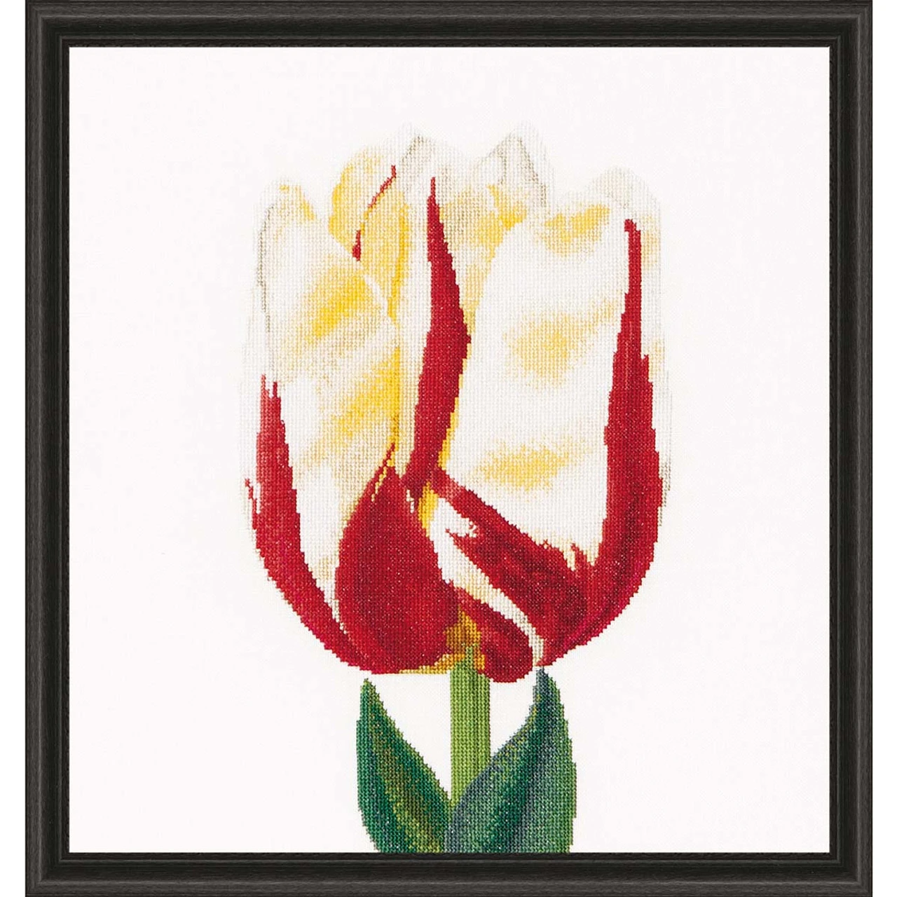 Thea Gouverneur Flamed Tulip Counted Cross-Stitch Kit 1 Thea Gouverneur Flamed Tulip Counted Cross-Stitch Kit