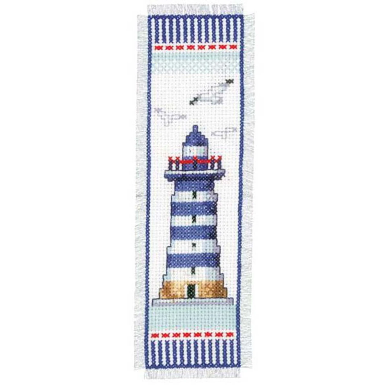 Vervaco Lighthouse Bookmark Counted Cross-Stitch Kit 1 Vervaco Lighthouse Bookmark Counted Cross-Stitch Kit