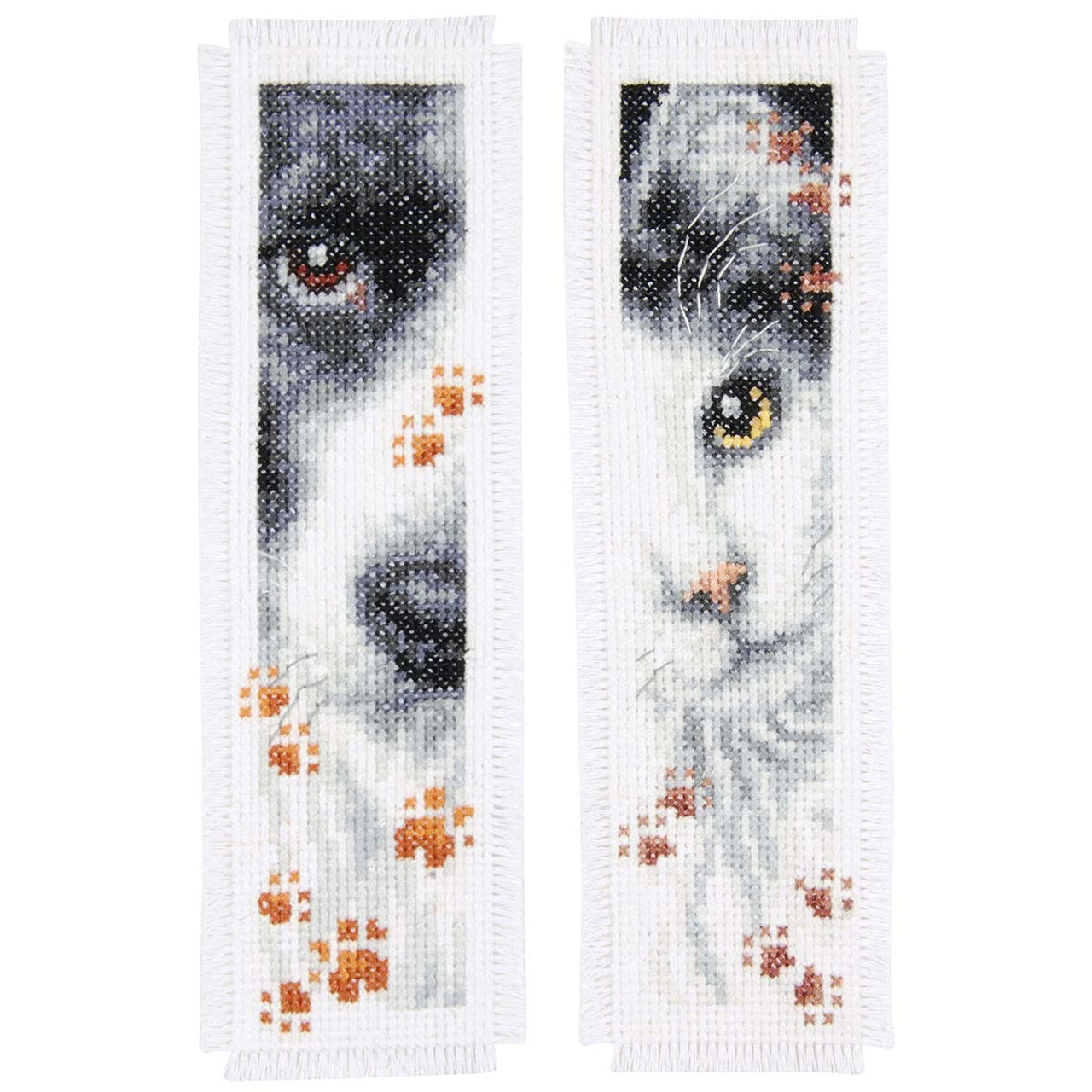 Vervaco Dog And Cat Bookmarks Counted Cross-Stitch Kit 1 Vervaco Dog And Cat Bookmarks Counted Cross-Stitch Kit