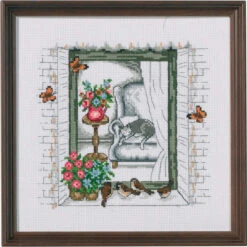 Permin Summer Window Counted Cross-Stitch Kit