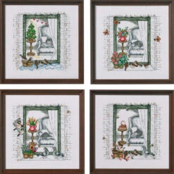 Permin Seasonal Windows Counted Cross-Stitch Kit