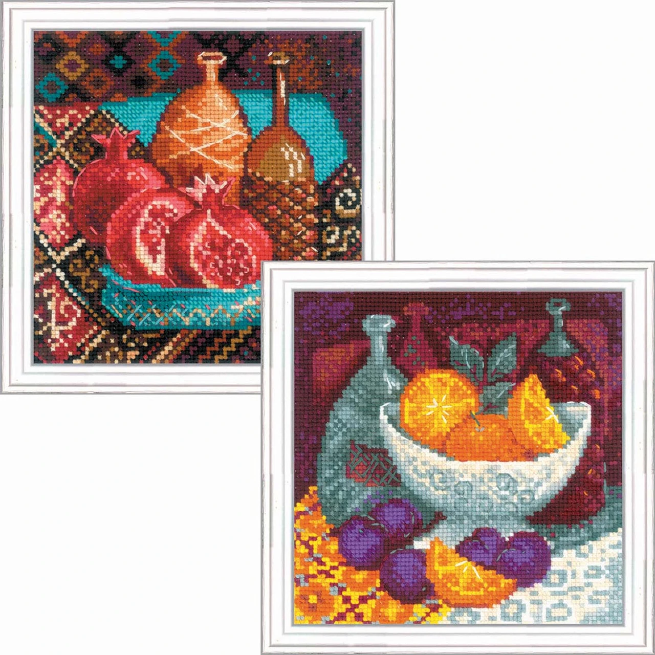RIOLIS Pomegranates & Oranges Set Counted Cross-Stitch 1 RIOLIS Pomegranates & Oranges Set Counted Cross-Stitch