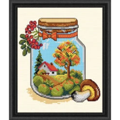 Orchidea Autumn Jar Counted Cross-Stitch Kit
