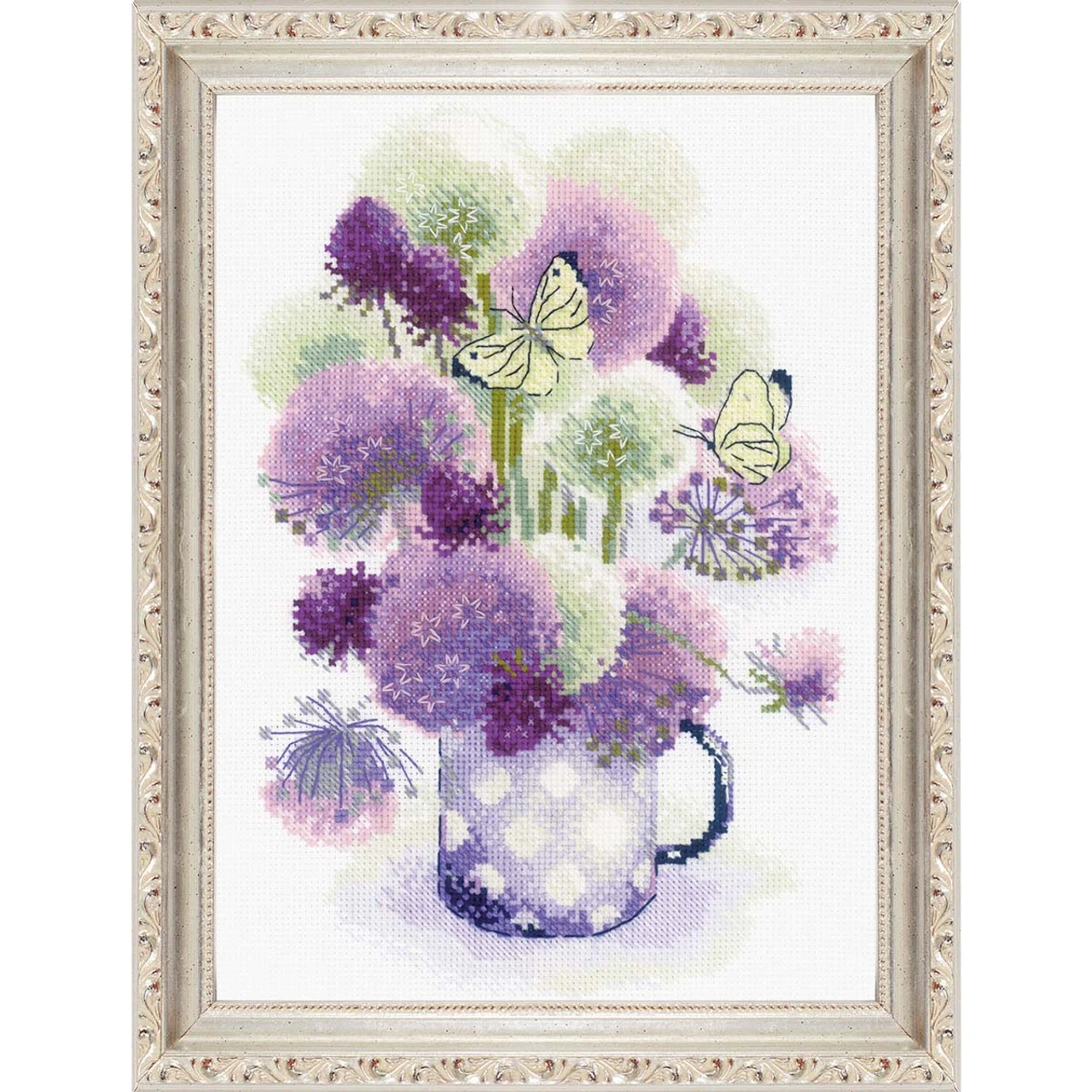 RIOLIS Purple Allium Counted Cross-Stitch Kit 1 RIOLIS Purple Allium Counted Cross-Stitch Kit