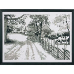 Permin Monochrome Farm Counted Cross-Stitch Kit