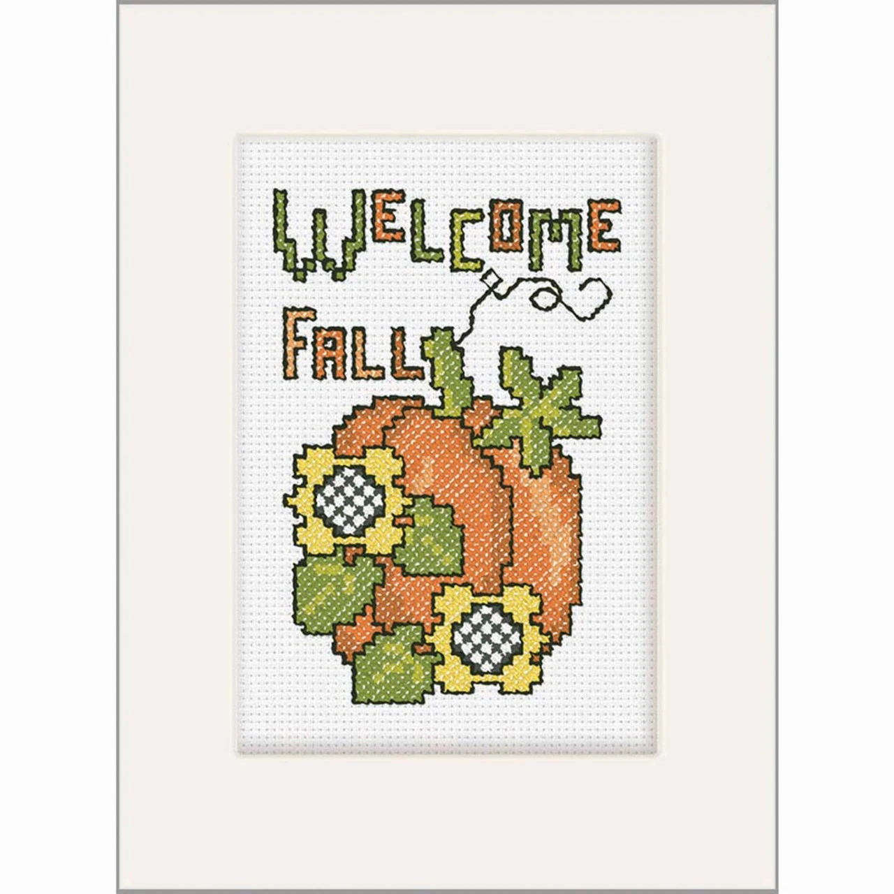 Herrschners Fall Extravaganza Cards Counted Cross-Stitch Kit 2 Herrschners Fall Extravaganza Cards Counted Cross-Stitch Kit - Image 2